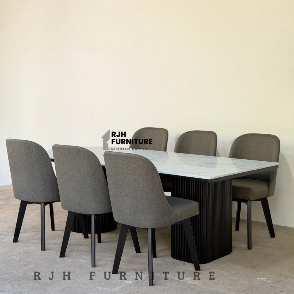 CARARA Dining Table Set — Timeless Elegance, Made to Order
